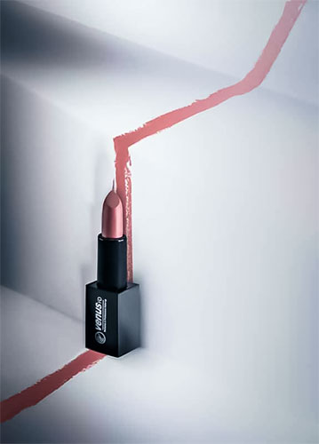 Lipstick on stairs