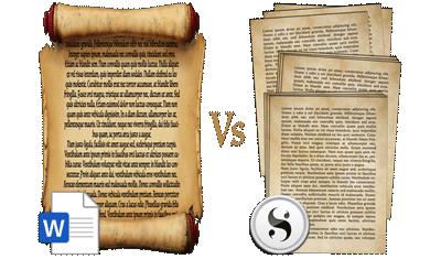 Word vs Scrivener